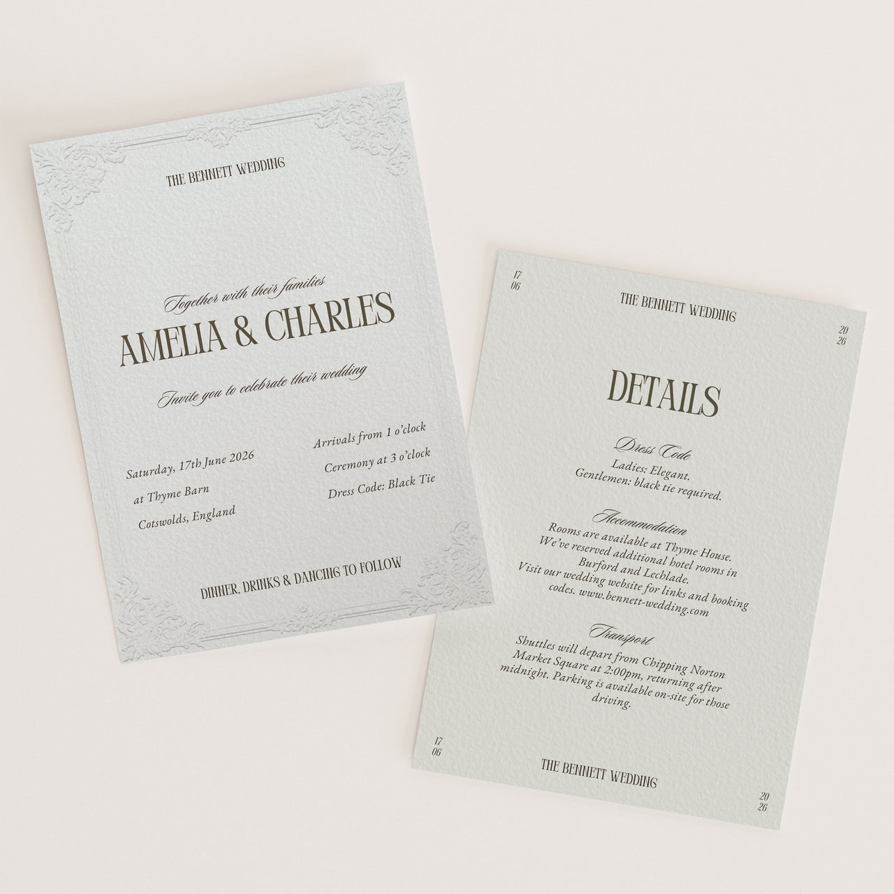 Luxury Wedding Stationery