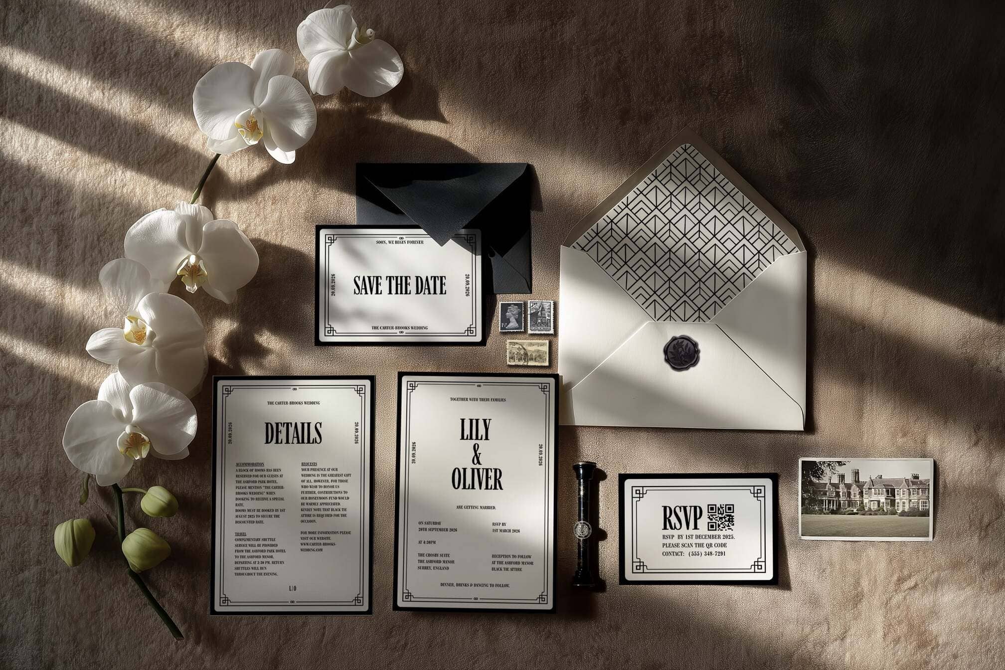 Luxury wedding invitations, editable templates, and printable Canva wedding invites for modern couples. Elegant invitation suites, save the dates, RSVP cards, menus, and seating charts—all fully customizable in Canva. Perfect for DIY brides seeking affordable, luxury wedding stationery that looks professionally designed. Modern, minimalist, timeless invitation designs for elegant weddings. Download, edit, and print to match your color palette and wedding theme.