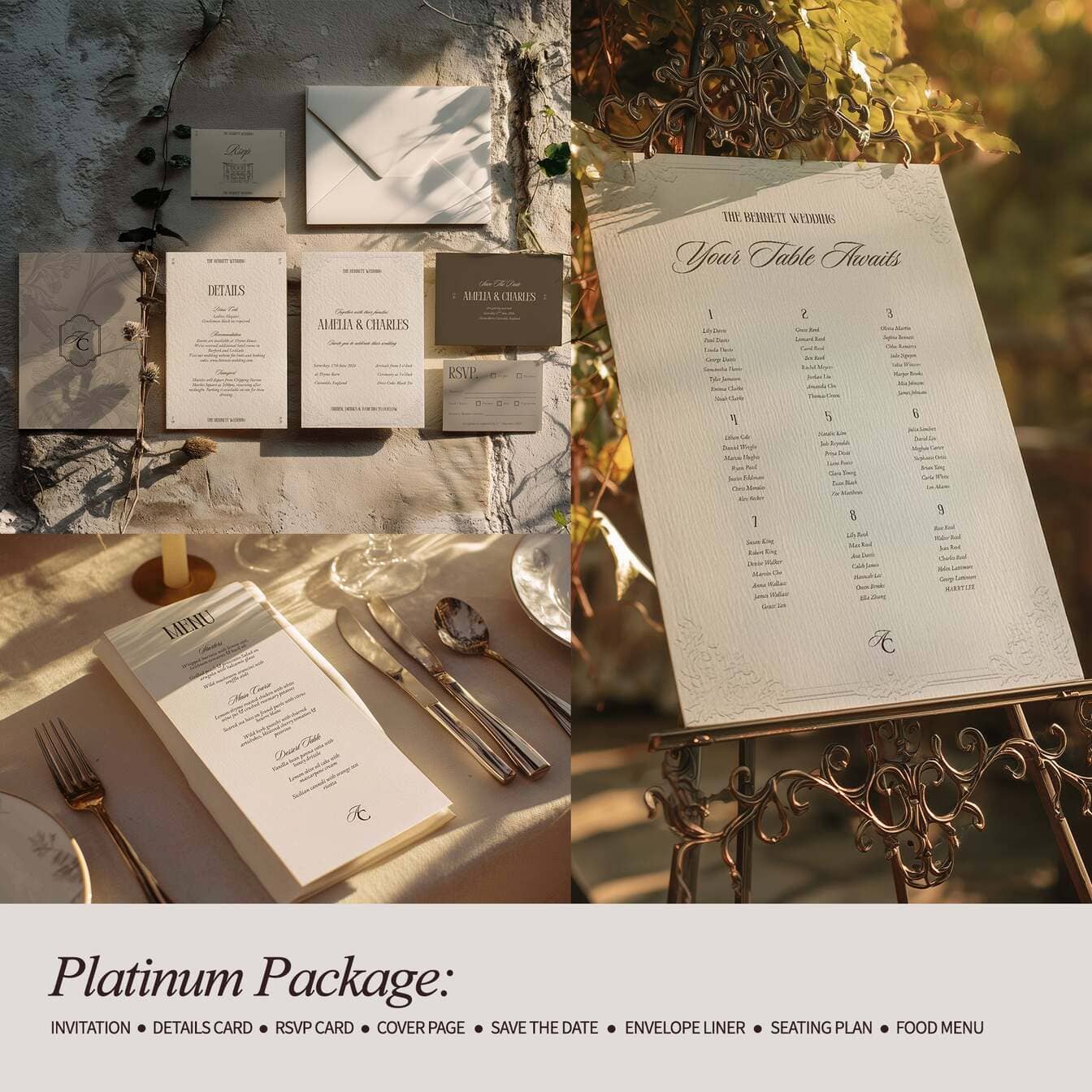 Luxury wedding invitations, editable templates, and printable Canva wedding invites for modern couples. Elegant invitation suites, save the dates, RSVP cards, menus, and seating charts—all fully customizable in Canva. Perfect for DIY brides seeking affordable, luxury wedding stationery that looks professionally designed. Modern, minimalist, timeless invitation designs for elegant weddings. Download, edit, and print to match your color palette and wedding theme.