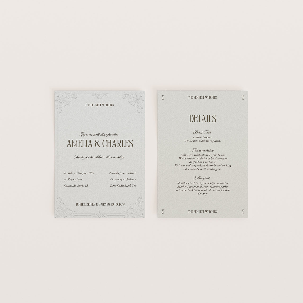 Luxury Wedding Stationery