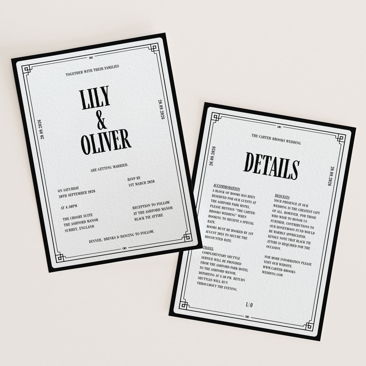 Luxury Wedding Stationery